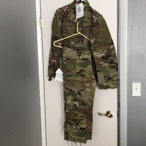 New with tags army ocp pattern top and trouser.